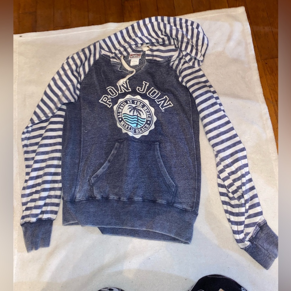 Small Hoodie Blue and White